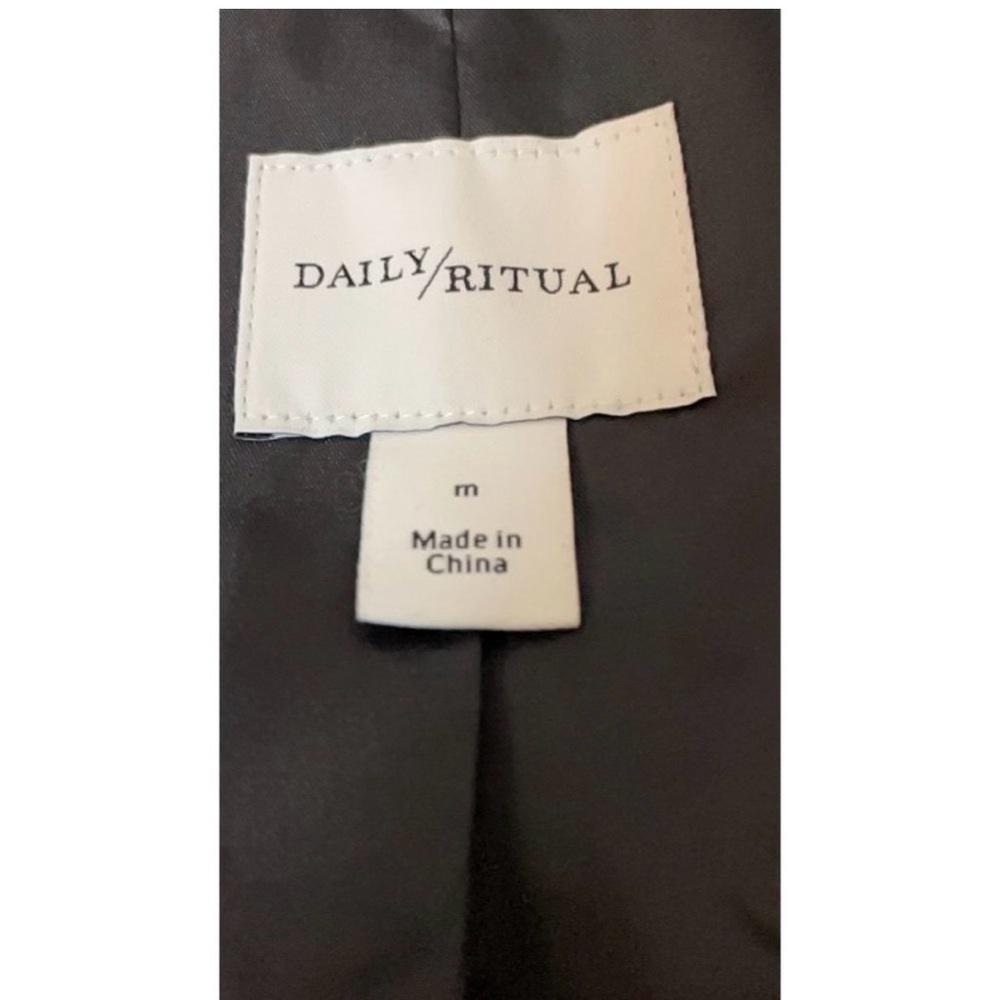 Daily Ritual Black Teddy Coat - Picture 4 of 6